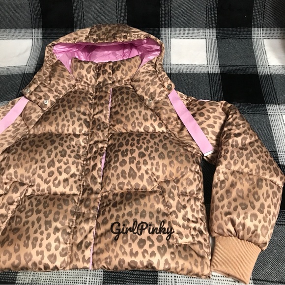 PINK Victoria's Secret Leopard Print Marshmallow Puffer Jacket NEW XS-XXL - Picture 6 of 14